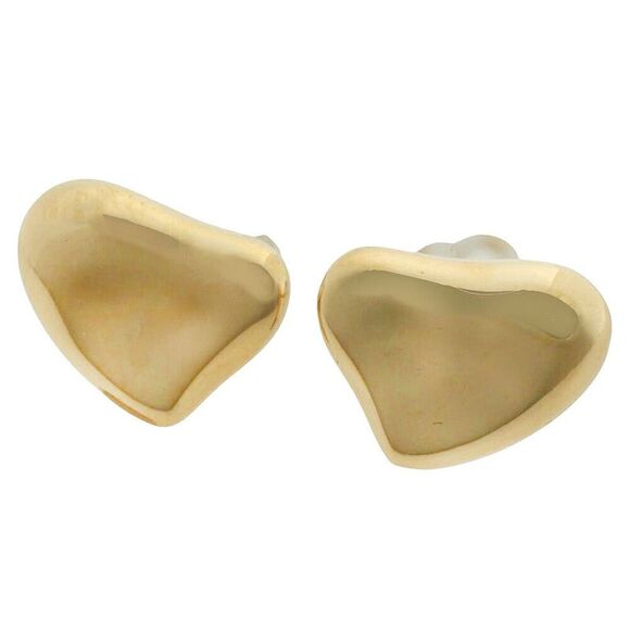 Tiffany & Co Full Heart Earrings K18YG